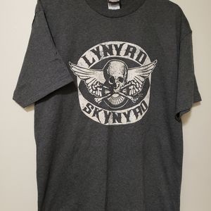 2004 Lynyrd Skynrd Band Shirt Winterland Tag Mens Large Grey